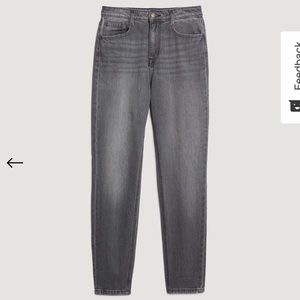 High Rise Slim Jean in Washed Black